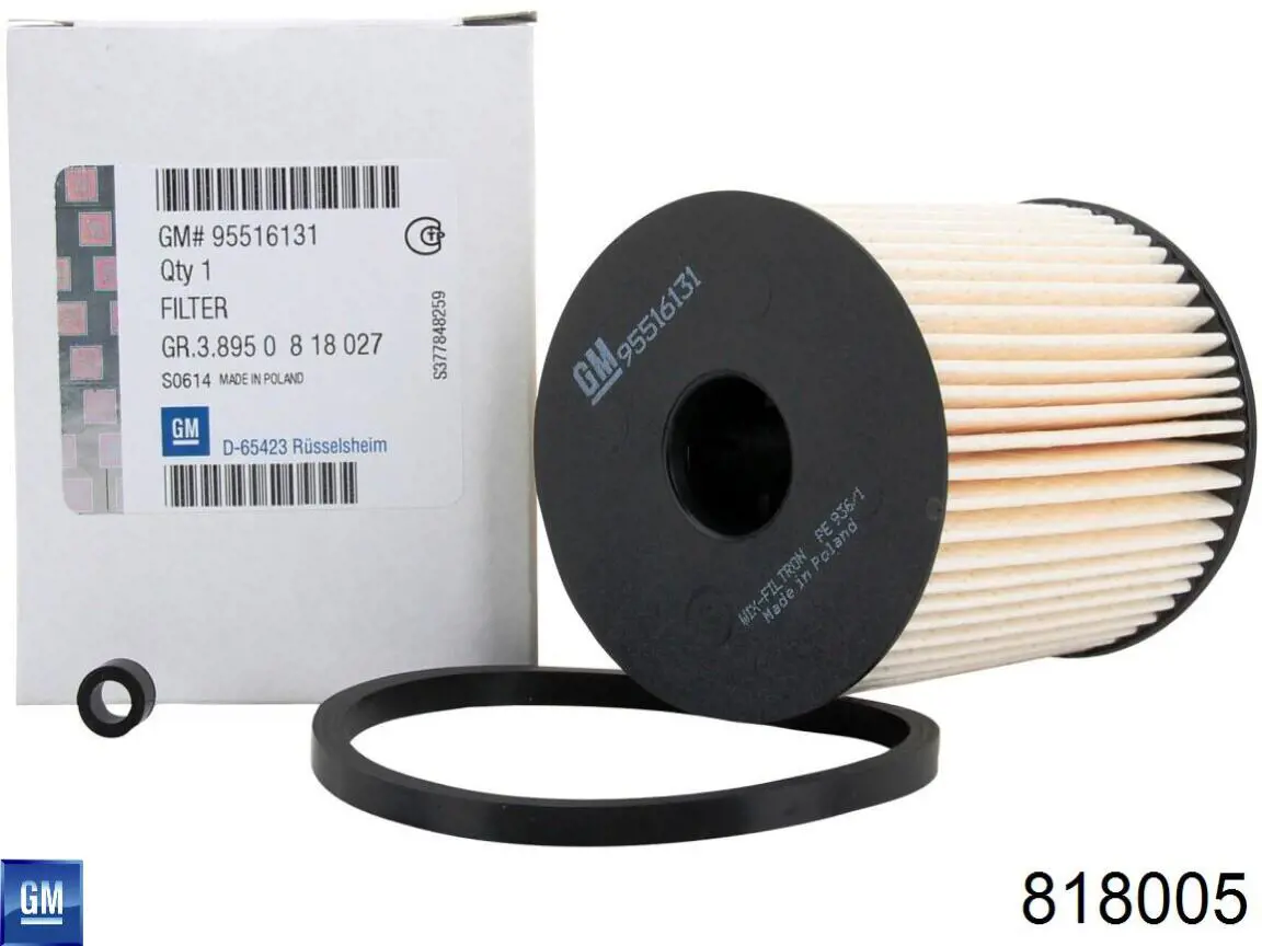 Фильтр тонкой очистки топлива General Motors 818005 цена, от 4.71 USD