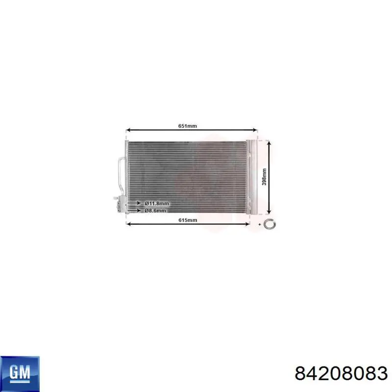 Радиатор охлаждения кондиционера Mahle Original AC955000S