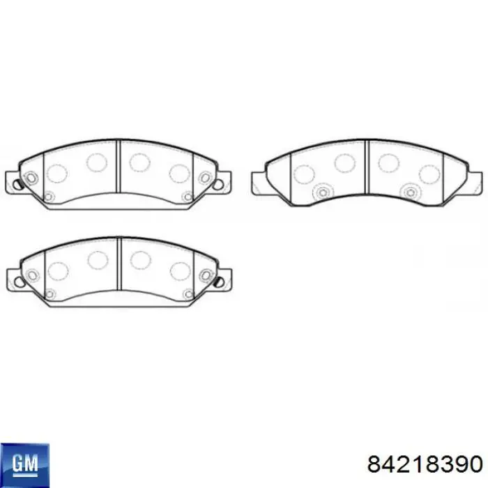 Купить 84218390 General Motors Колодки тормозные