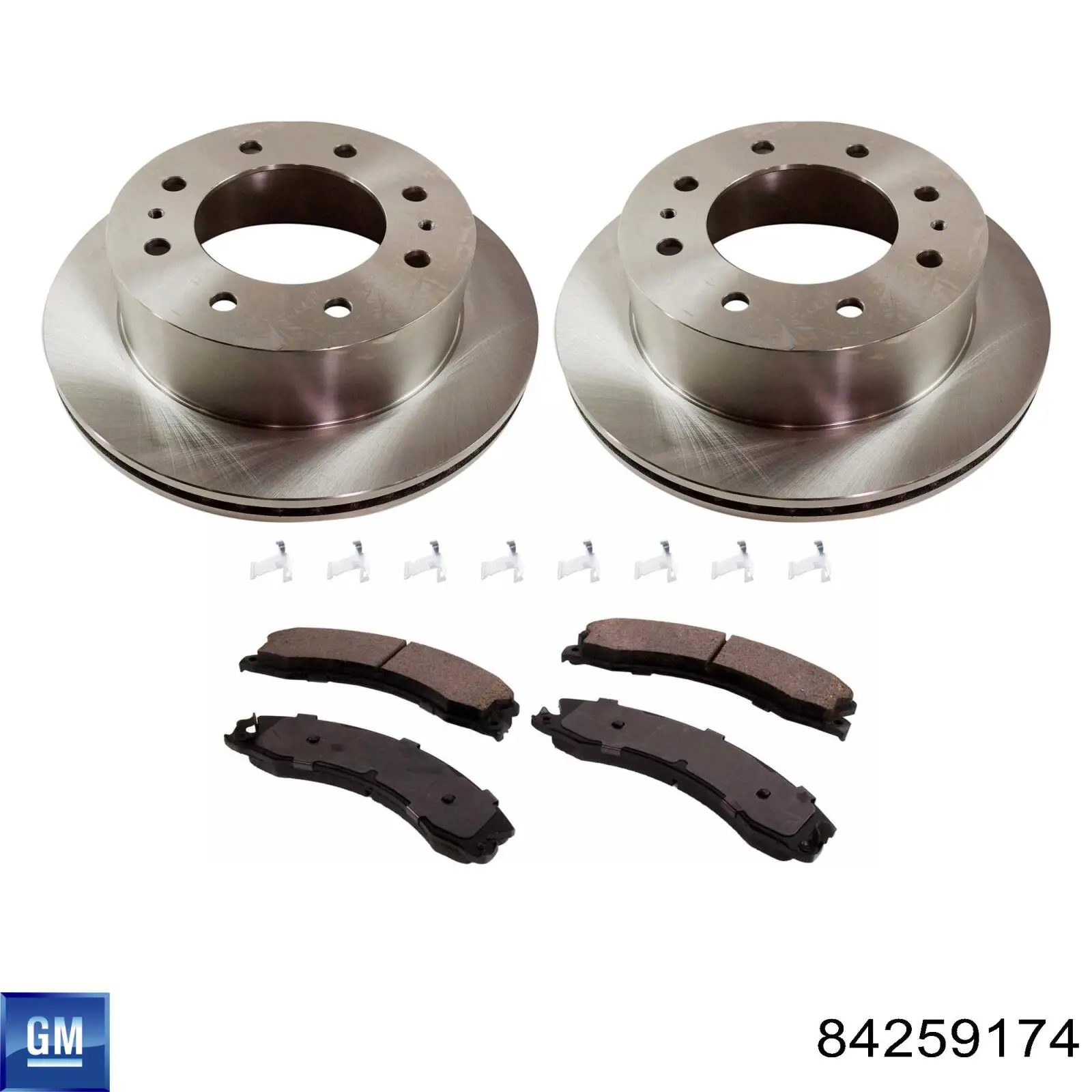 84259174 General Motors Колодки тормозные дисковые комплект