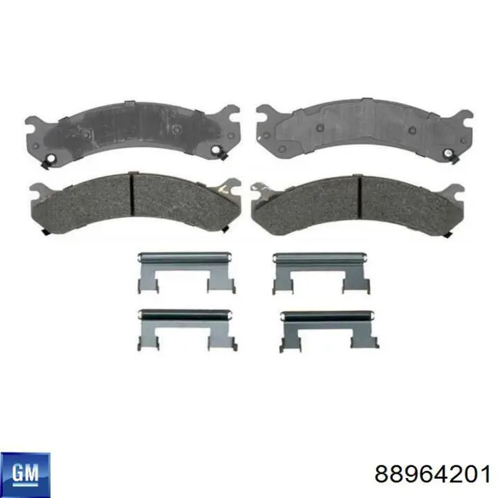 Купить 88964201 General Motors Колодки тормозные
