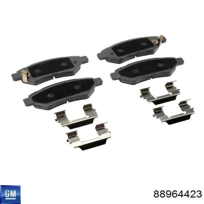 Передние тормозные колодки 88964423 General Motors