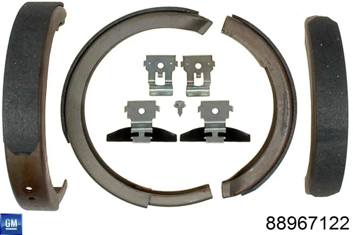 88967122 General Motors Тормозные колодки ручника