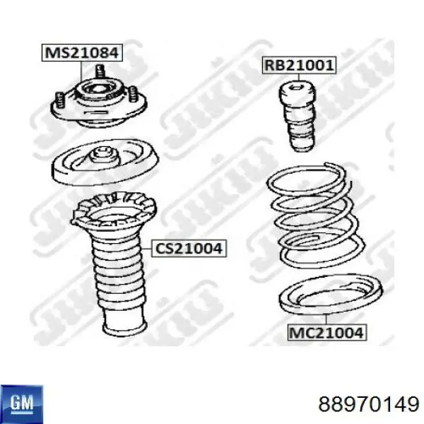 Чехол амортизатора переднего General Motors 88970149 цена, от 10.29 USD
