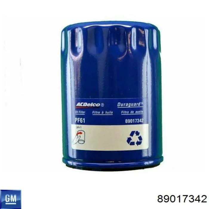 Масляный фильтр 89017342 General Motors