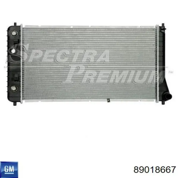 Купить 89018667 General Motors Радиатор водяной