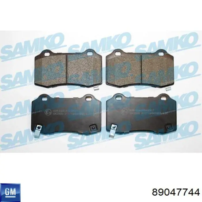 89047744 General Motors Колодки тормозные дисковые комплект