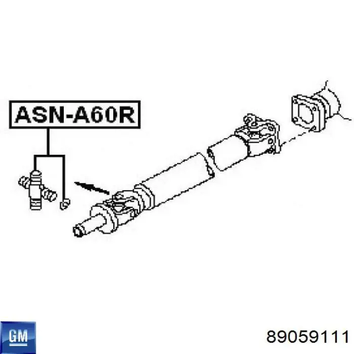Крестовина заднего карданного вала  General Motors 89059111 цена, от 18.68 USD