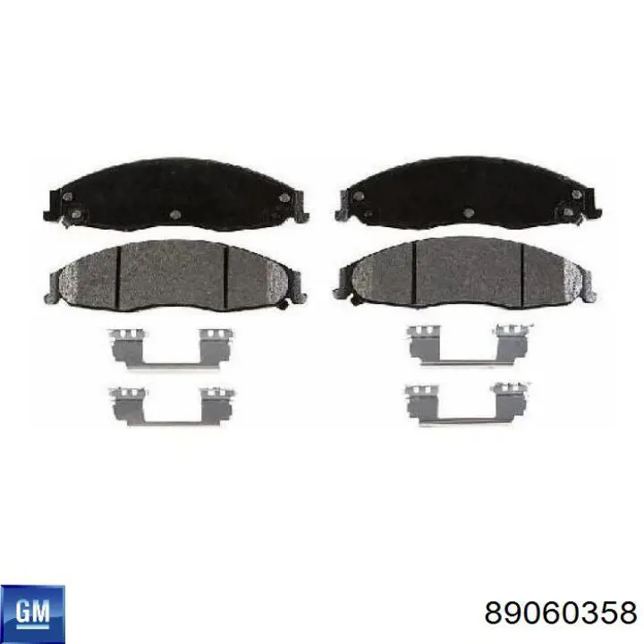 89060358 General Motors Колодки передние