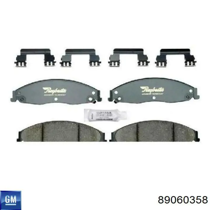 Купить 89060358 General Motors Колодки тормозные