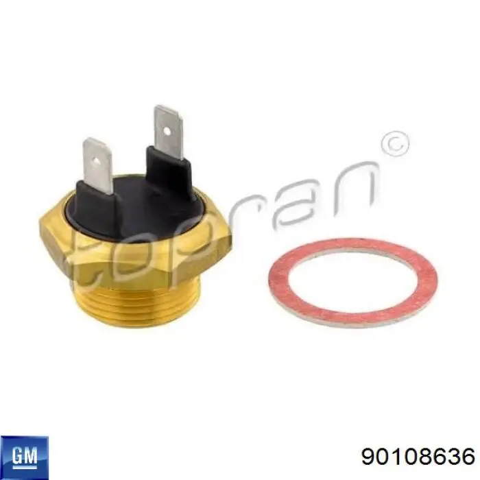 Купить 90108636 General Motors Датчик включения вентилятора радиатора 