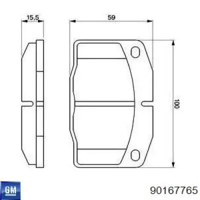 Колодки General Motors 90167765 цена, от 8.80 USD
