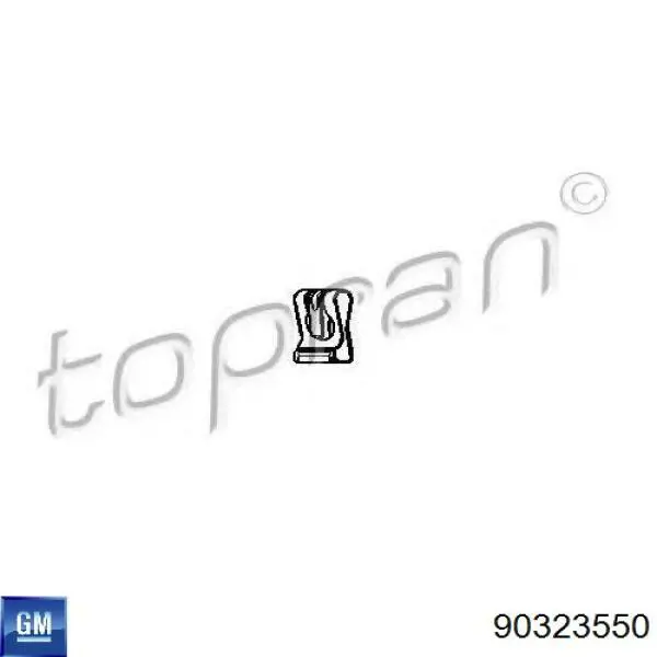 Подушка глушителя 90323550 General Motors