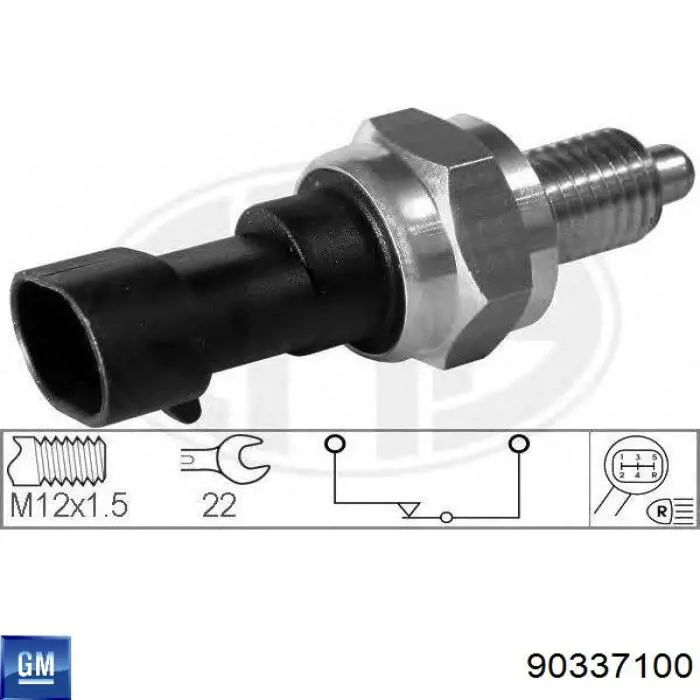 Датчик включения фонарей заднего хода 90337100 General Motors