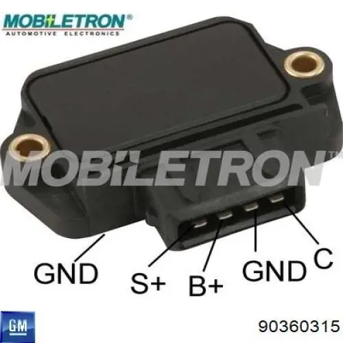 90360315 General Motors módulo de ignição (comutador)
