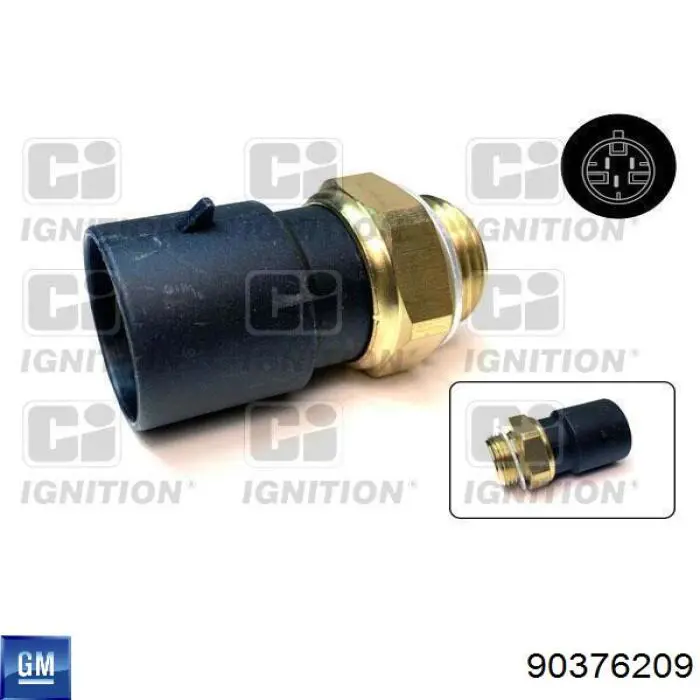 Датчик температуры радиатора General Motors 90376209 цена, от 12.38 USD