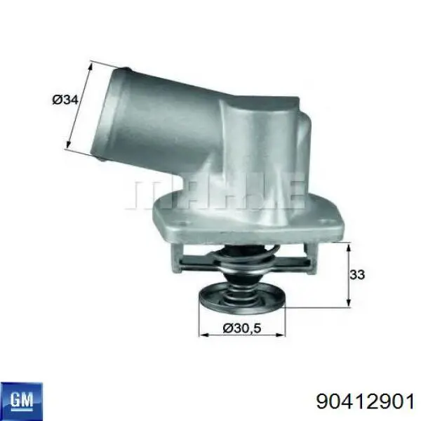 Купить 90412901 General Motors Автомобильный термостат