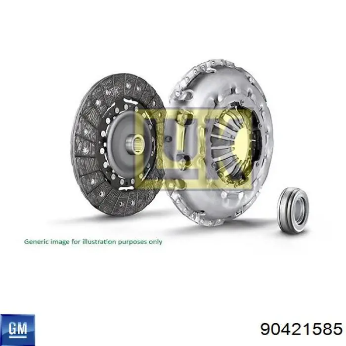 Купить 90421585 General Motors Комплект сцепления (диск, корзина, подшипник)