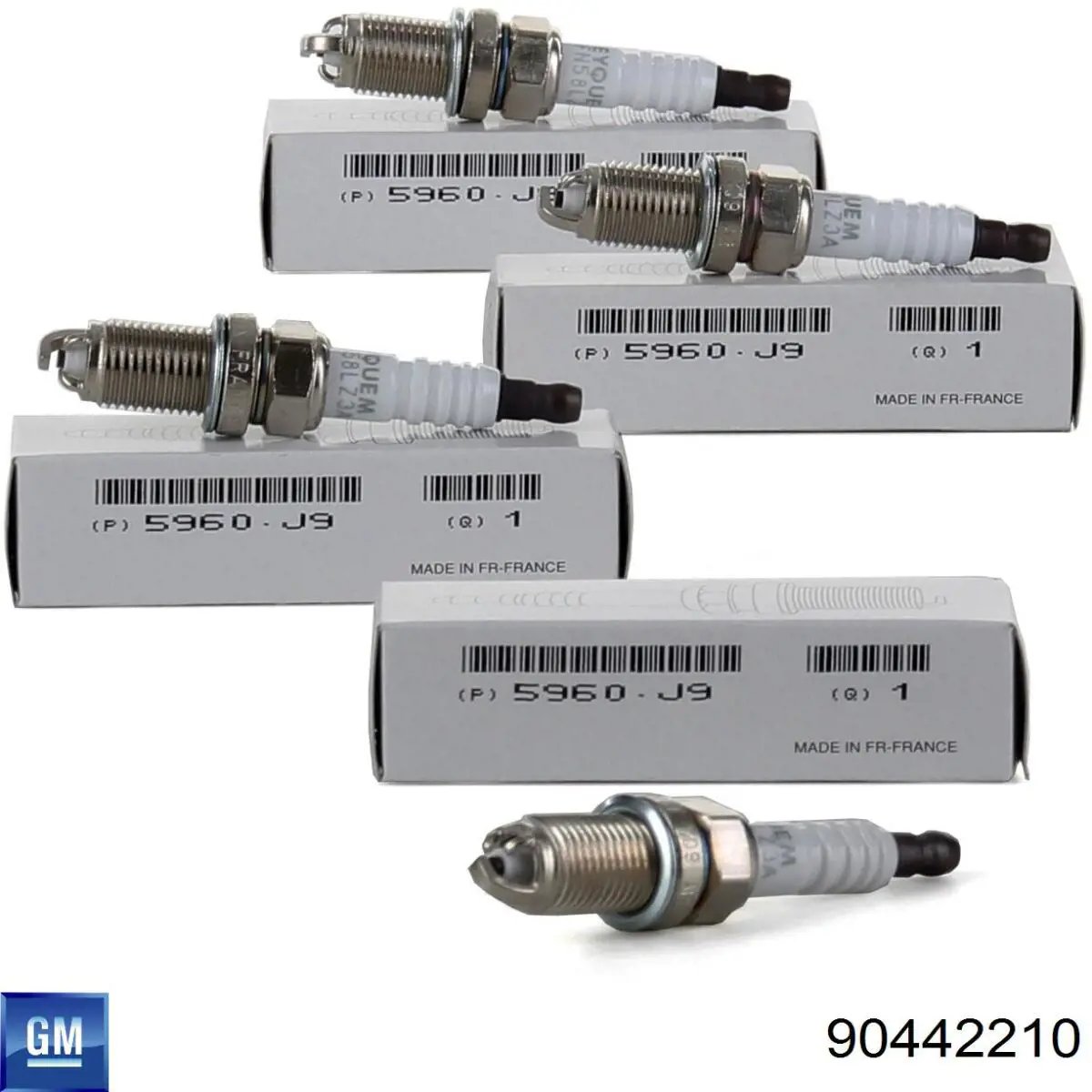 Свечи зажигания 90442210 General Motors