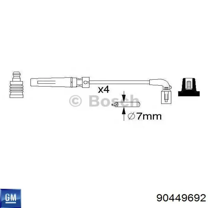 Провода зажигания General Motors 90449692 цена, от 38.31 USD