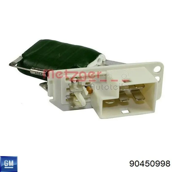 90450998 General Motors резистор (сопротивление вентилятора печки (отопителя салона))
