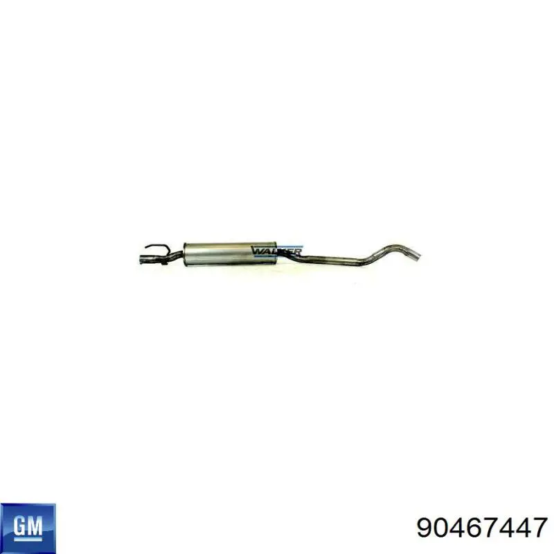 Хомут крепления глушителя задний General Motors 90467447 цена, от 1.42 USD