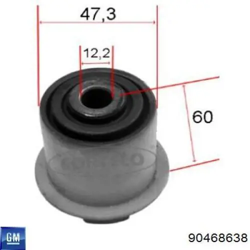 90468638 General Motors Сайлентблок нижнего переднего рычага