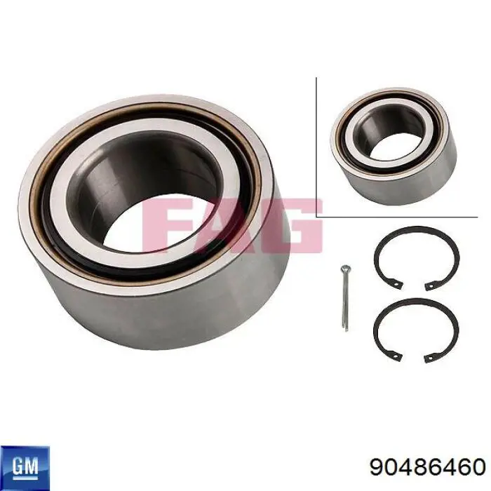Купить 90486460 General Motors Подшипник передней ступицы