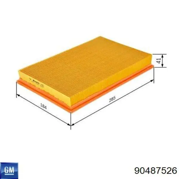Воздушный фильтр 90487526 General Motors
