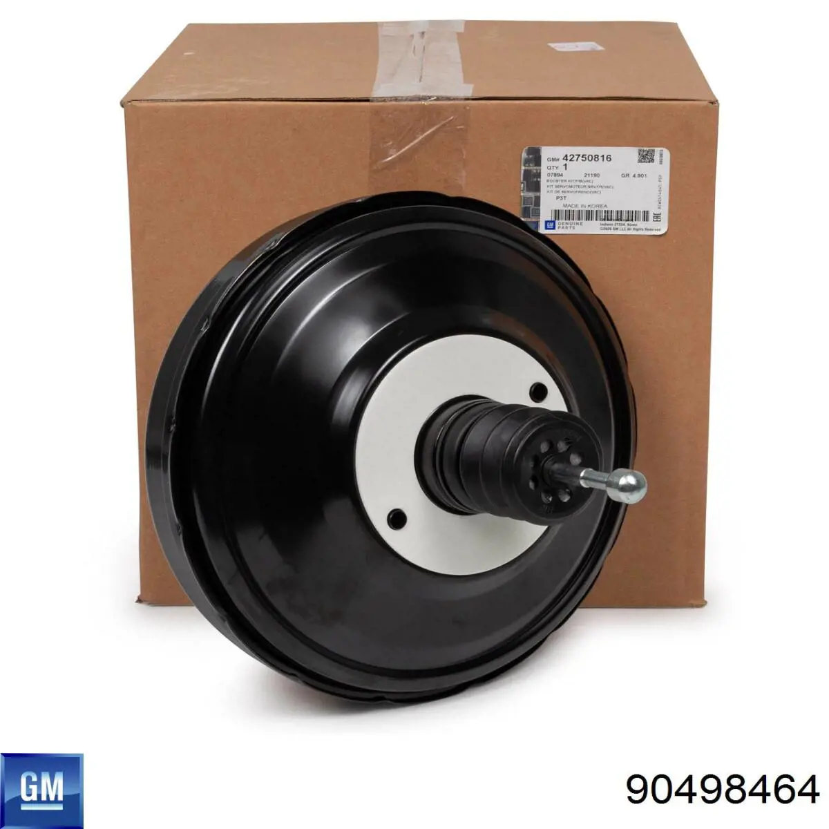 Клапан вакуумного усилителя тормозов 90498464 General Motors