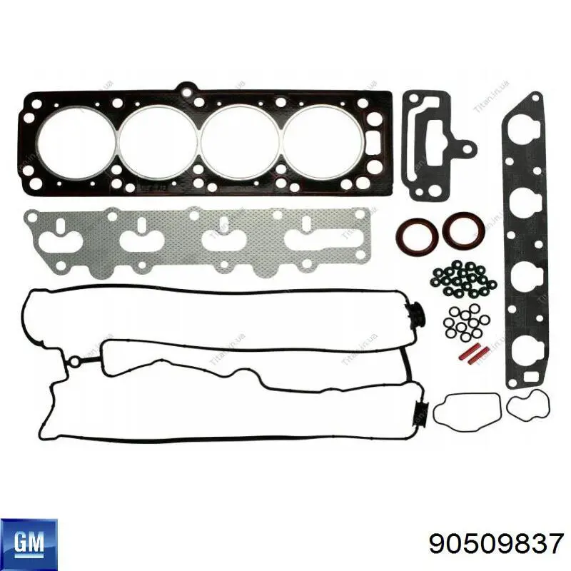 Верхний комплект прокладок двигателя 90509837 General Motors