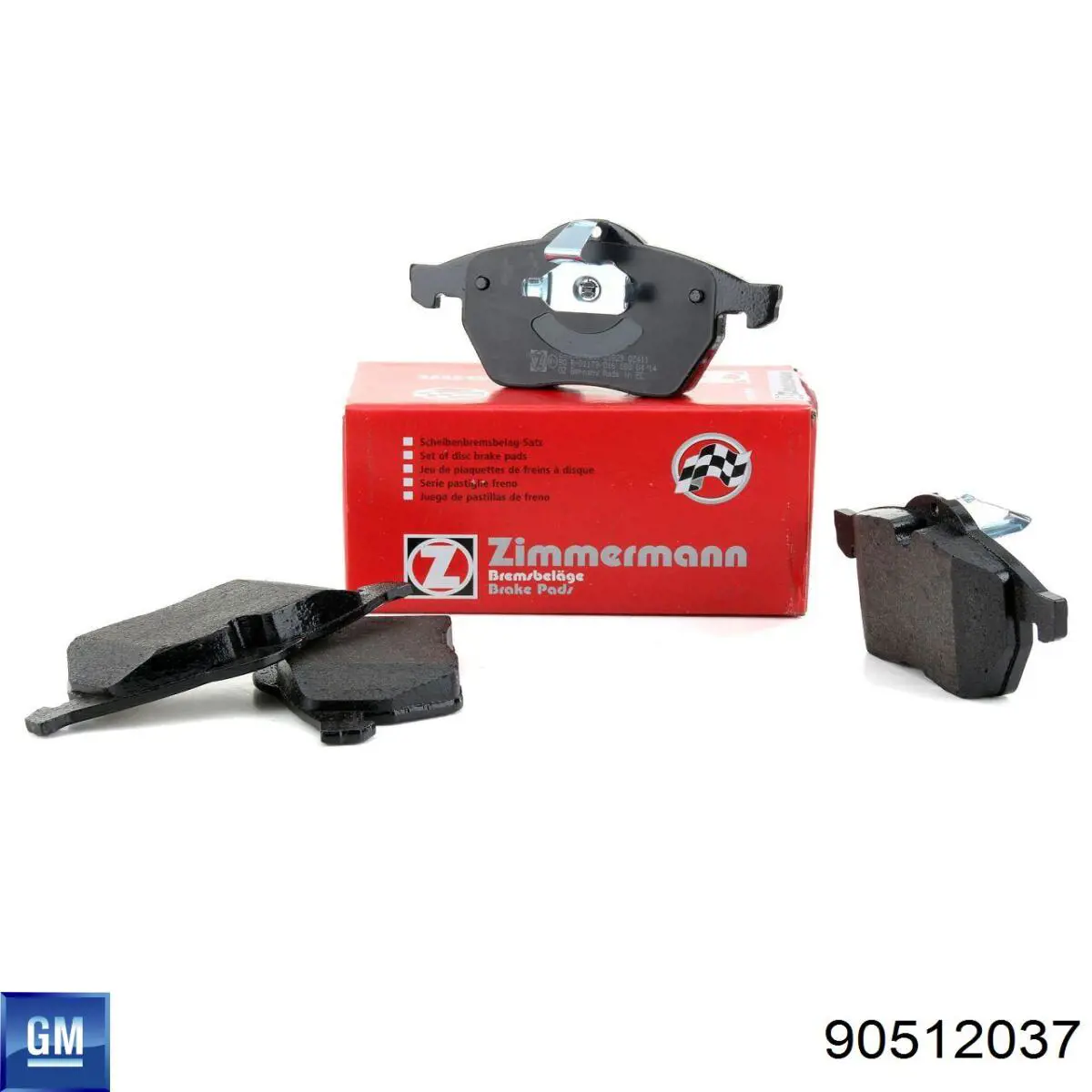 90512037 General Motors Колодки передние