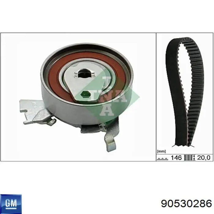 Купить 90530286 General Motors Ремень газораспределительного механизма