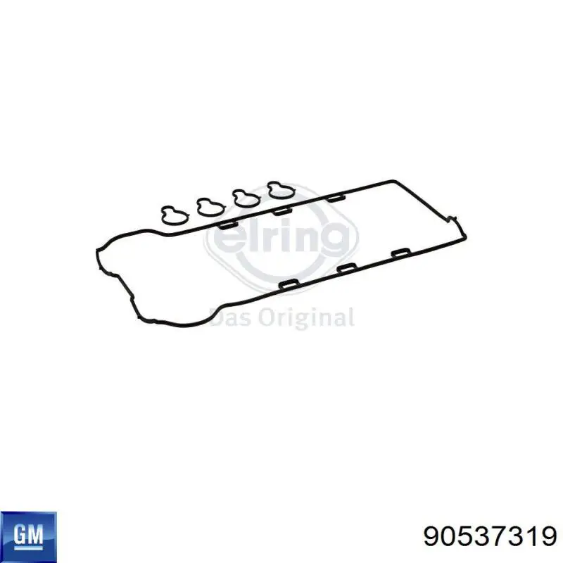 Прокладка клапанной крышки двигателя, комплект General Motors 90537319 цена, от 14.60 USD