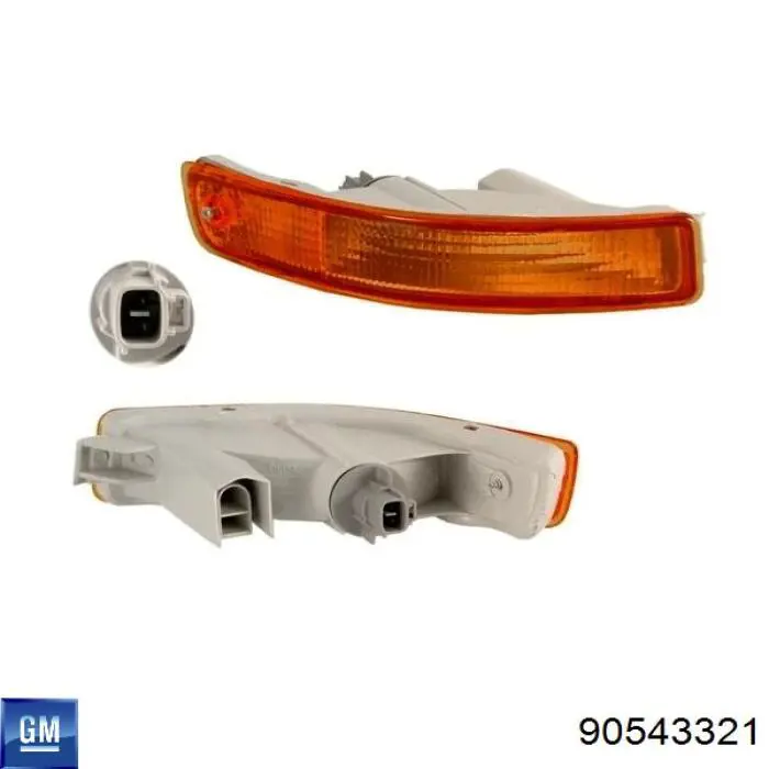 Поворотник правый 90543321 Opel