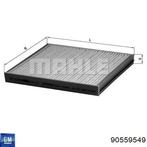 90559549 General Motors Внутрисалонный фильтр