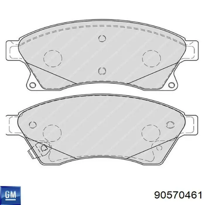 Нижний шлаг радиатора охлаждения 90570461 General Motors