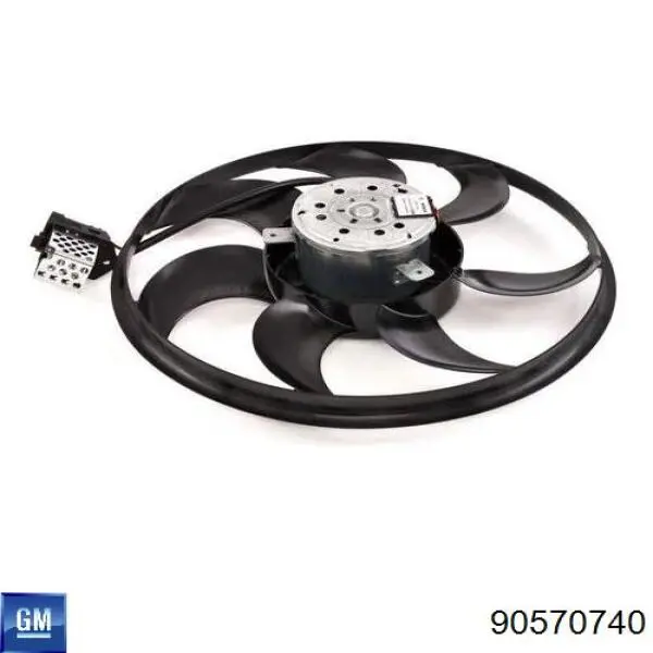 Диффузор радиатора охлаждения в сборе с крыльчаткой Thermotec D8X038TT
