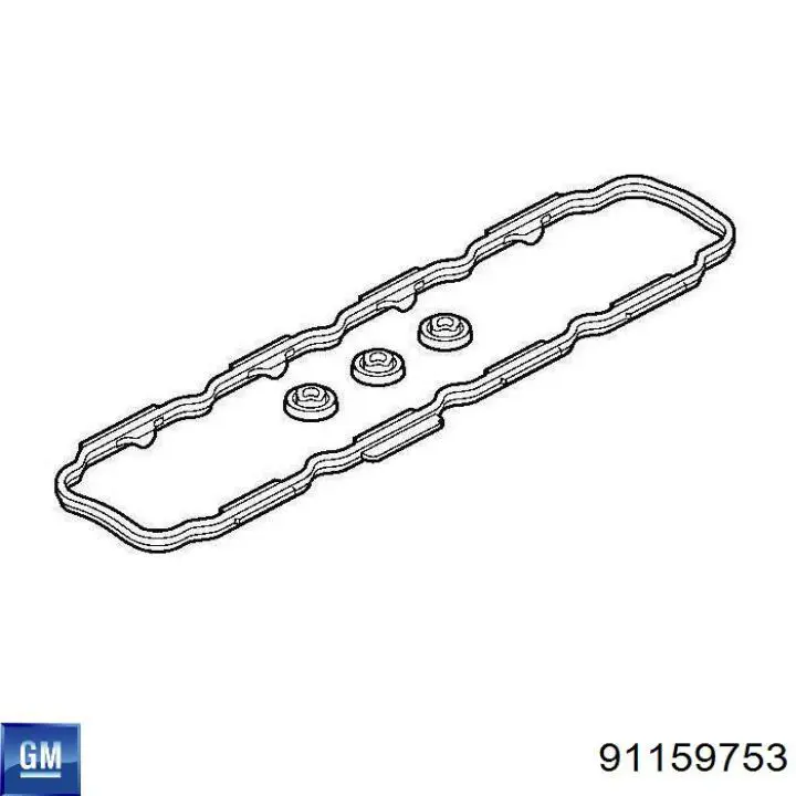 Прокладка клапанной крышки 91159753 General Motors