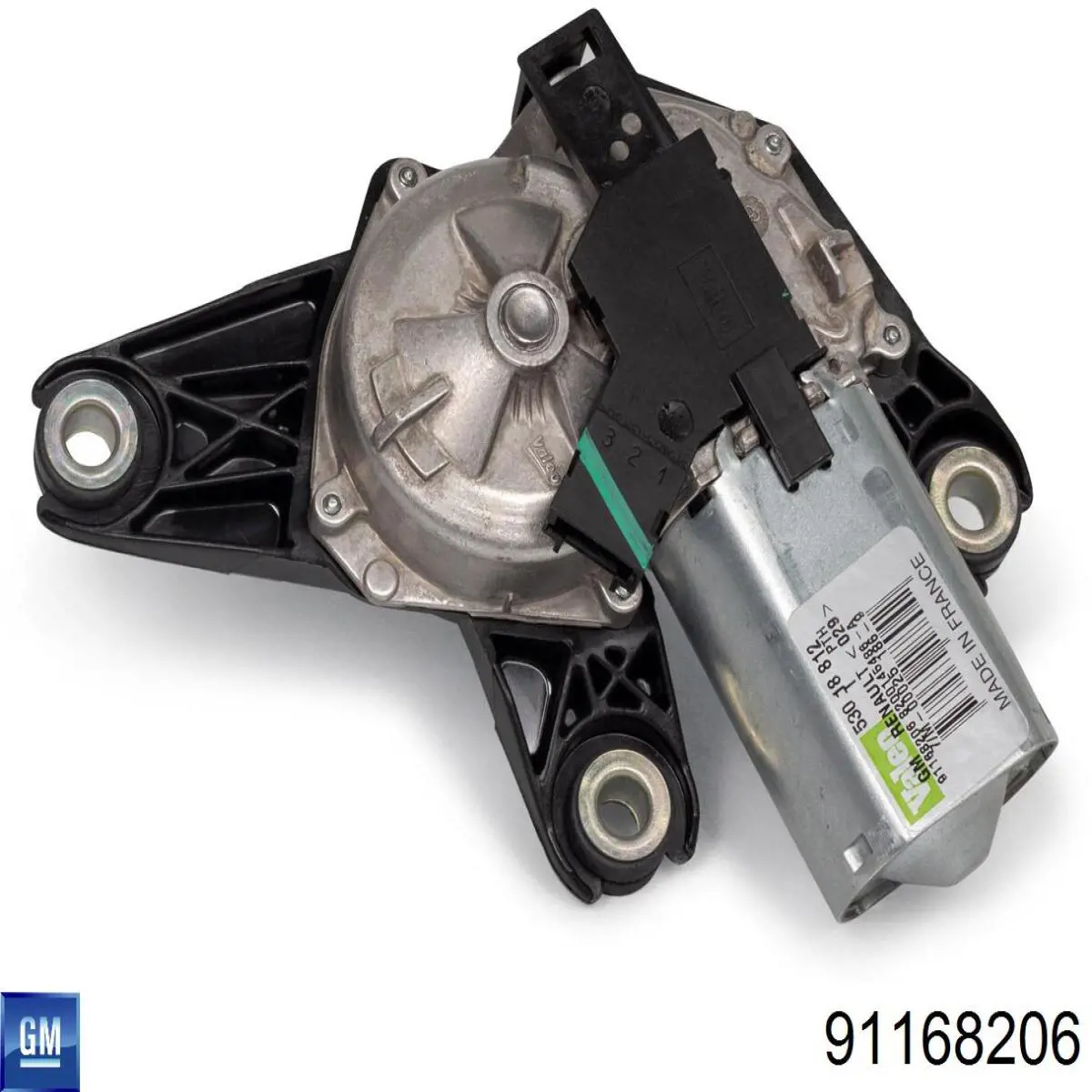 91168206 Peugeot/Citroen motor de limpador pára-brisas de vidro traseiro