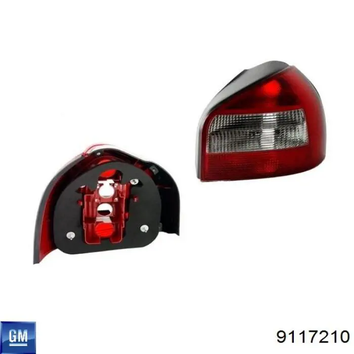 9117210 General Motors Задний левый стоп