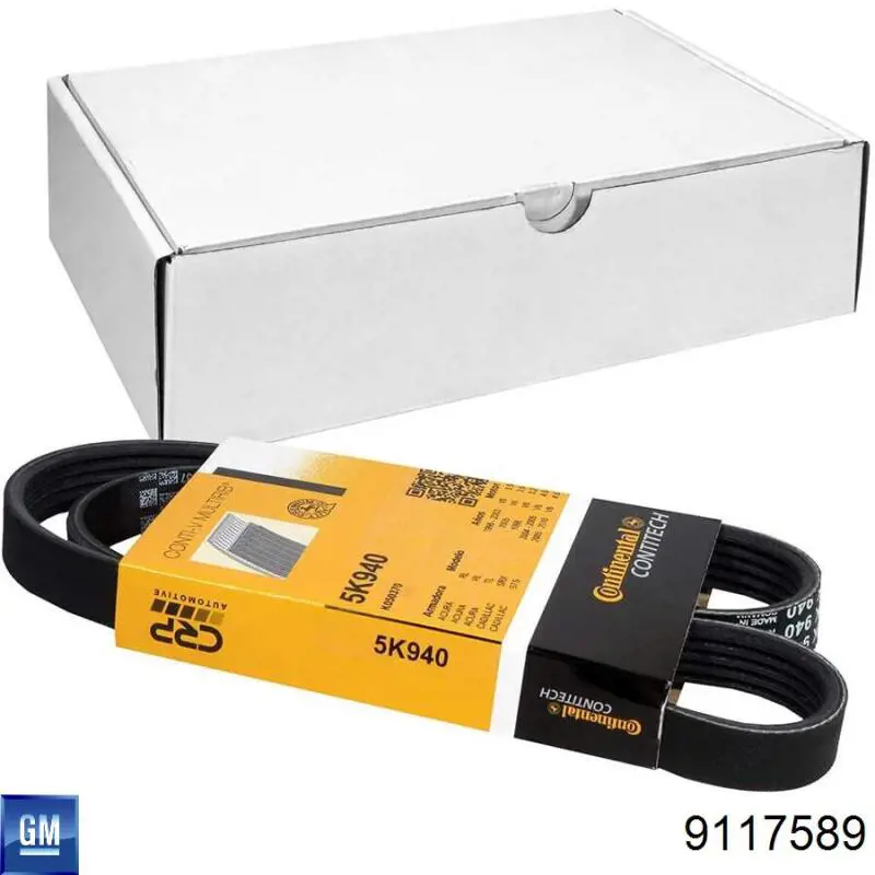 Клиновый ремень General Motors 9117589 цена, от 5.81 USD