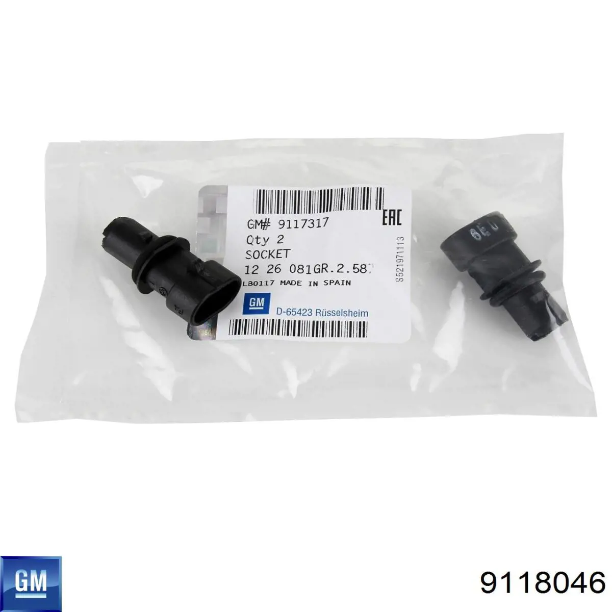 9118046 General Motors Патрон фары