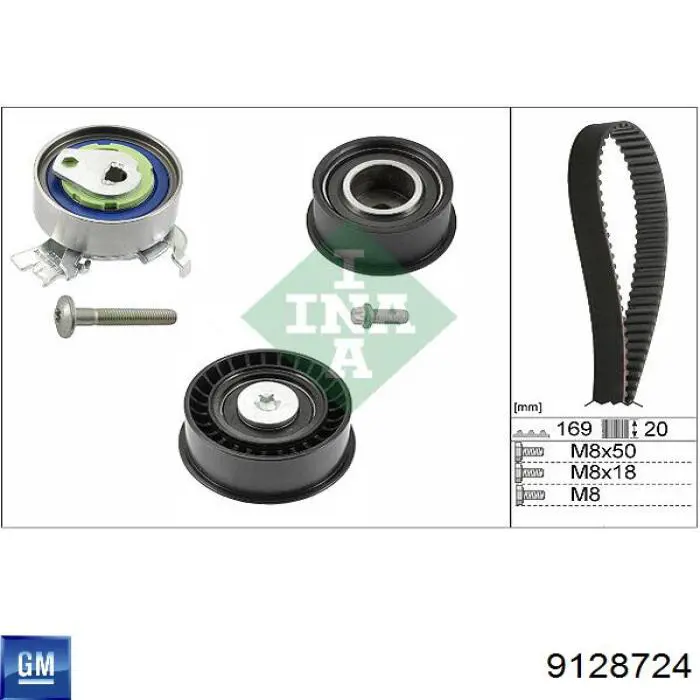 Зубчатый ремень General Motors 9128724 цена, от 16.38 USD