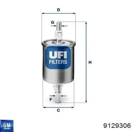 9129306 General Motors filtro de malha de bomba de gasolina