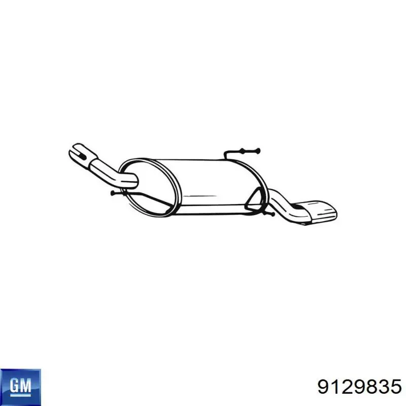 Выхлоп задний General Motors 9129835 цена, от 80.82 USD