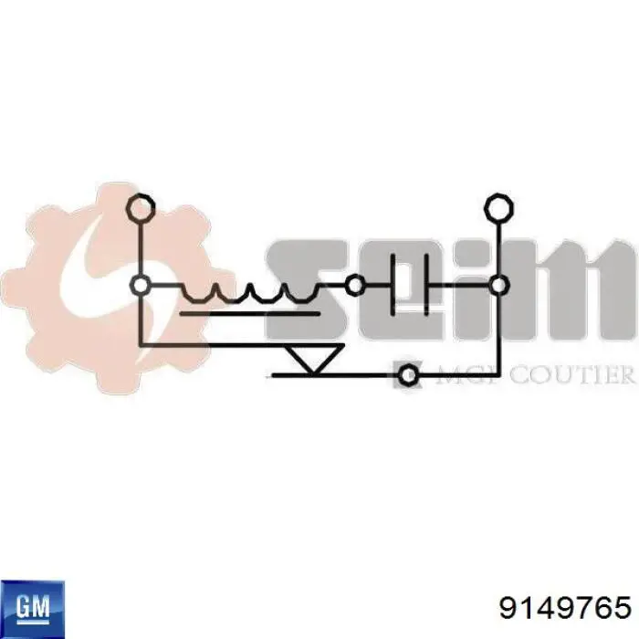 Датчик включения стопсигнала 9149765 General Motors