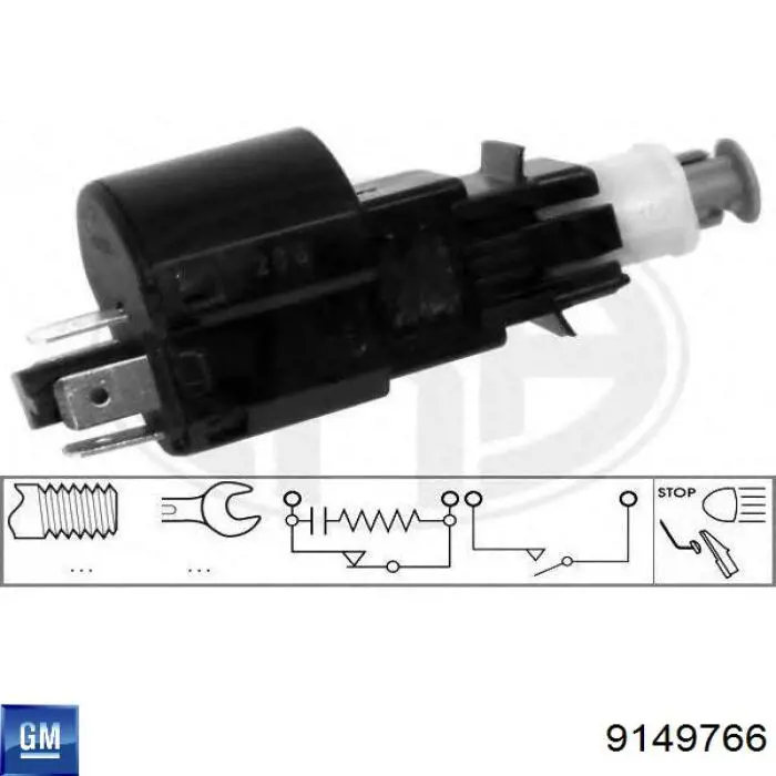 Купить 9149766 General Motors Лягушка стоп сигнала