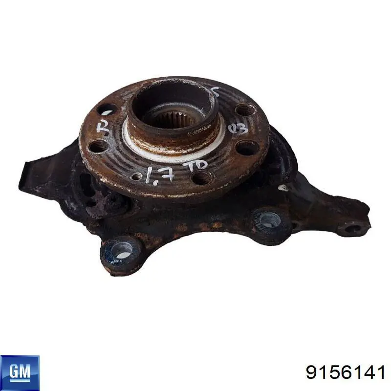 Цапфа (поворотный кулак) передний правый General Motors 9156141 цена, от 63.35 USD