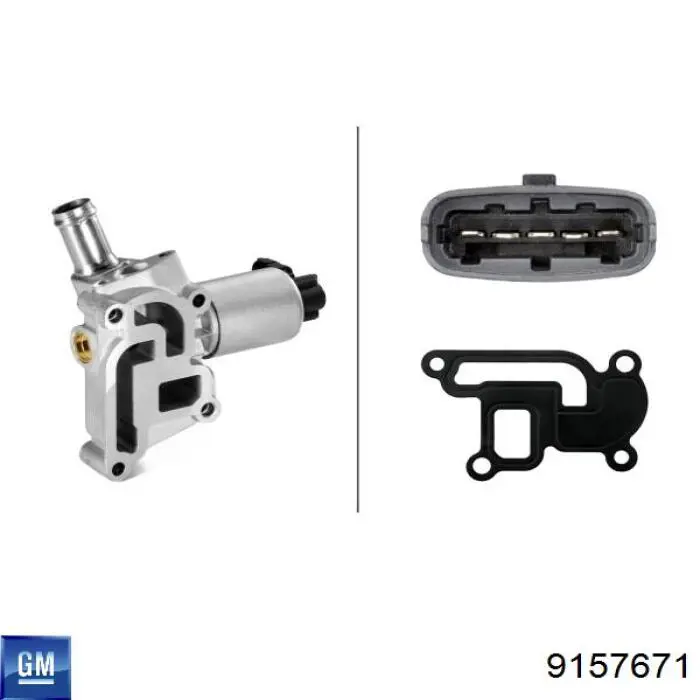 Приборы управления системы рециркуляции General Motors 9157671 цена, от 44.34 USD